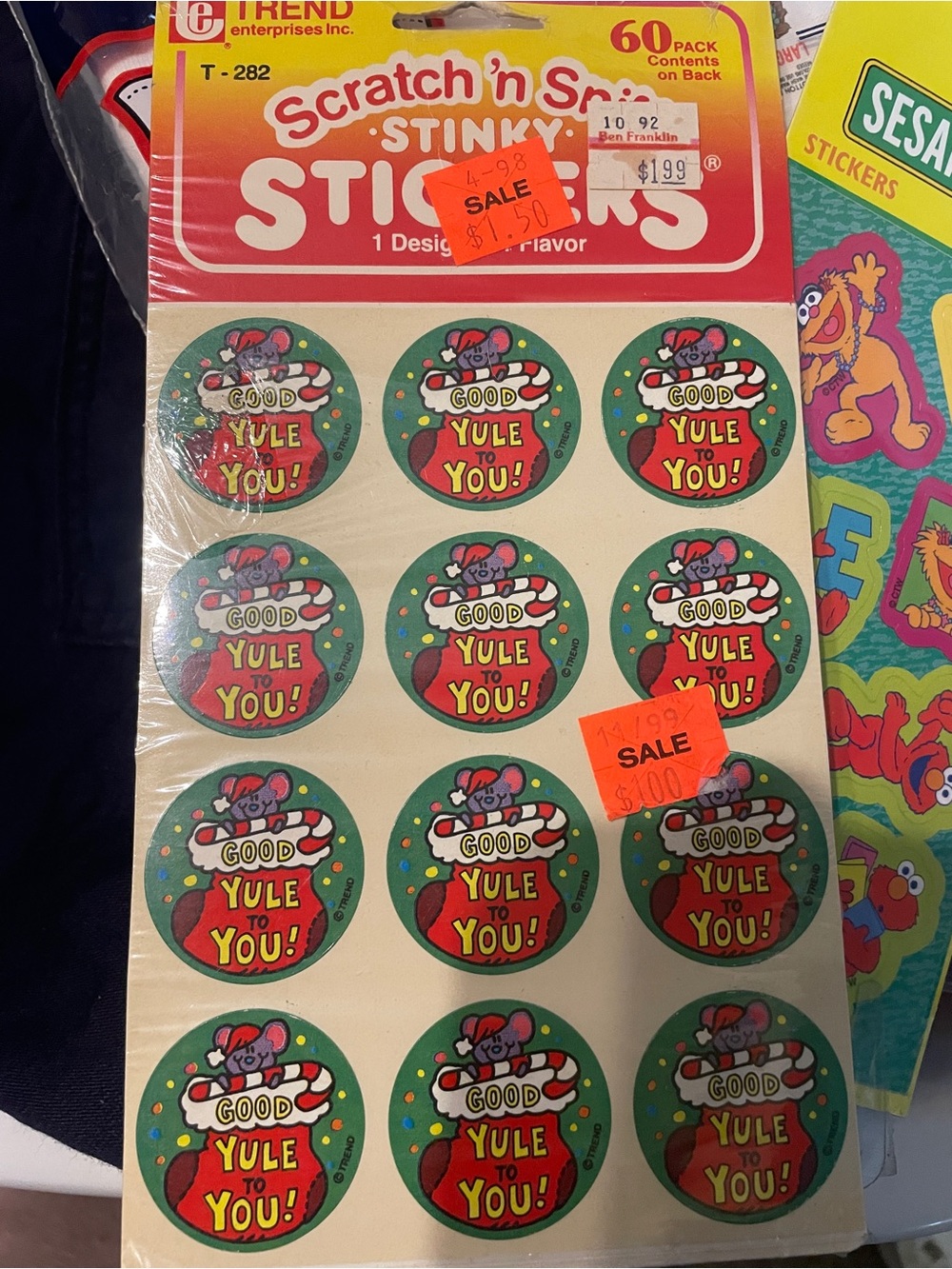 Scratch 'n Sniff Stinky Stickers - Good Yule To You!
